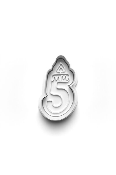 Adana Pasta Malzemeleri Birthday Numbers Cooky Cutter and Stamper 3D-0418_5