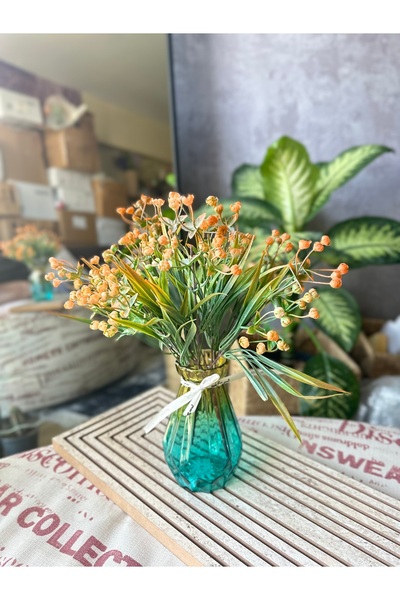 Kalya Concept Tomurcuk İkili Yapay Çiçek Dalı Renkli Dekoratif (30 cm) – 5 Re...