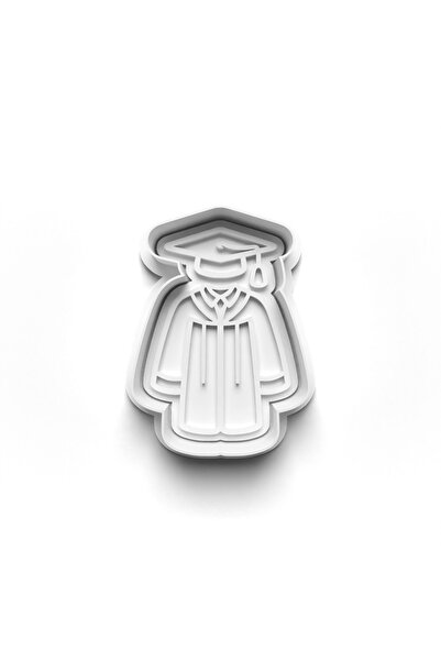 Adana Pasta Malzemeleri MEZUNİYET KURABİYE KALIBI KESİCİ VE DAMGASI 3D-0549_2