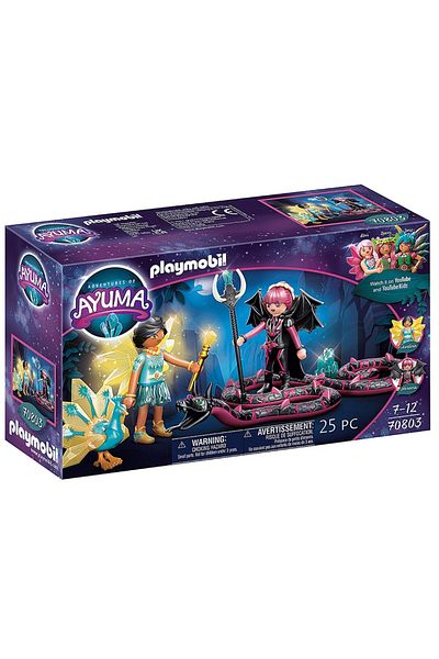 Playmobil Adventures of Ayuma - Crystal Fairy and Bat Fairy with the soul animal