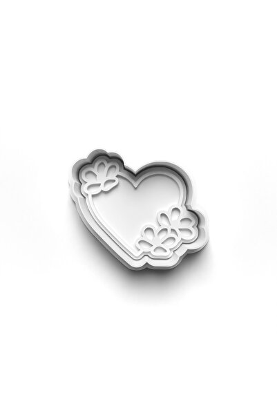 Adana Pasta Malzemeleri Hearts Cooky Cutter and Stamper 3D-0260_4