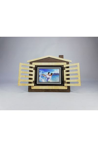 OneMina Cadru pentru ferestre cu jaluzele - 15x21 Home Look agățat și pe picioare - Cadru cadou