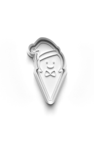 Adana Pasta Malzemeleri Christmas Plate Cookie Cutter and Stamper 3D-0727_8