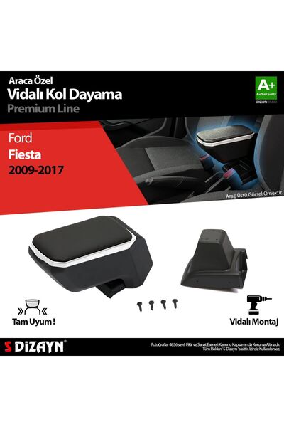 Drs Tuning Ford Fiesta Uyumlu Kol Dayama Kolçak ABS Vidalı Gri 2009-2017 A+Ka...