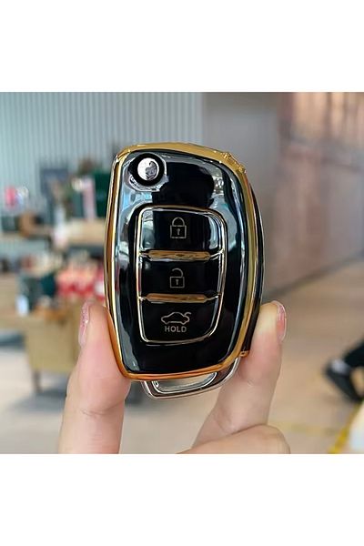 YıldızTuning Hyundai Accent Blue Switch Case Cover Black-Gold