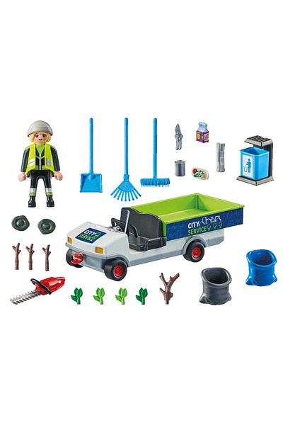 Playmobil City Action - Street sweeper with vehicle