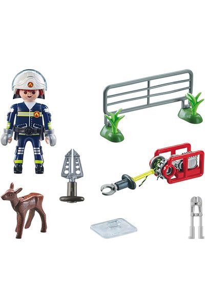 Playmobil Act!on Heroes - Firefighter's Animal Rescue Mission