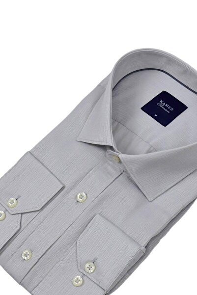 KAMER Ανδρικό κλασικό μακρυμάνικο πουκάμισο 3744 BGL-ST04392