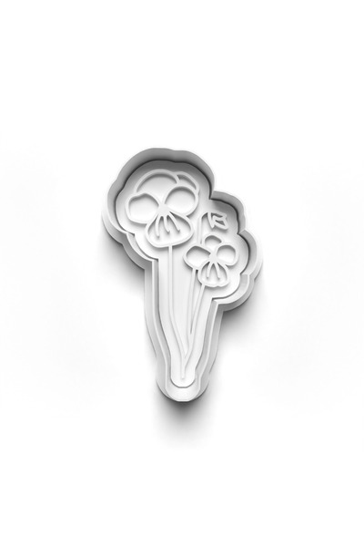 Adana Pasta Malzemeleri قاطعة وطوابع قوالب الكعك الزهرية 3D-0264_1