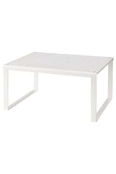 Generic White Rectangular Shelf Extension 16x28cm