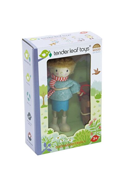 Tender Leaf Toys Figurina Domnul Goodwood si cainele, din lemn premium - cu m...