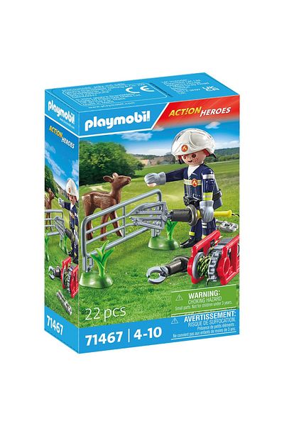 Playmobil Act!on Heroes - Firefighter's Animal Rescue Mission
