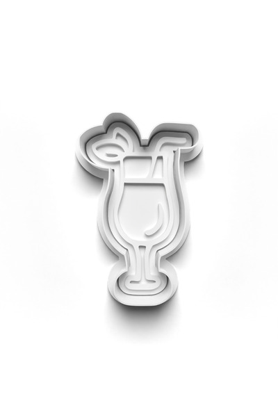 Adana Pasta Malzemeleri Tropical Holiday Cookie Cutter and Stamper 3D-0299_2