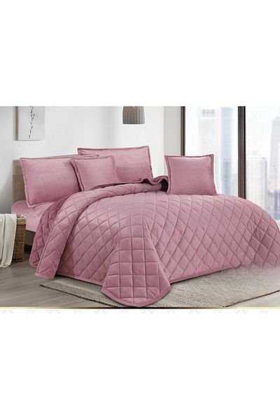 HOURS Horse Fur and Velvet Winter Compressed Duvet Set, Durable and Soft Fabric, 6 Pieces, King Size