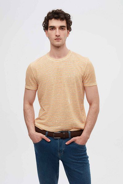 Twn Tricou Slim Fit cu dungi Mango