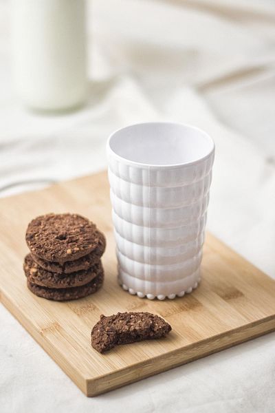EWs Allegra White Acrylic Glass Set of 6 |   400ml |   Breakage Resistant, Not Glass |   Water, Soft Drink and