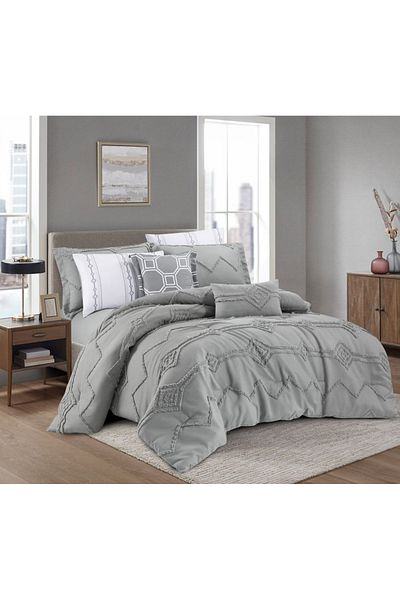 HOURS Horse Comforter Set, Elegant Pattern, Durable Fabric, 8 Pieces, King Size, Double