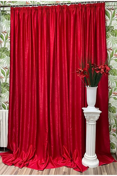 Liz Line Set doua draperii SO, sangvin, colectia "Monocrom'' by Liz Line, 2x140x245cm, cu rejansa D01014