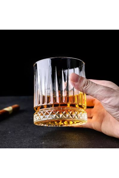 OEM Pahar pentru whisky, Large Luxurious, 360 ml, 9.8 x 8.5 x 8.5 cm, transparent, din sticla