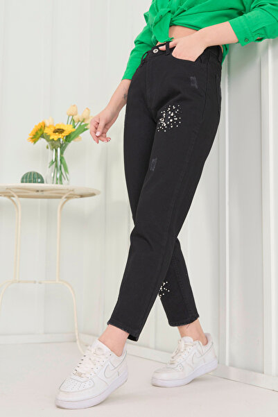 TOFİSA Džíny Pantalon Black - 11189