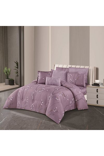 HOURS Horse comforter set, made of durable and soft jacquard fabric, with a modern and distinctive pattern that satisfies all tastes, 8 pieces, king size