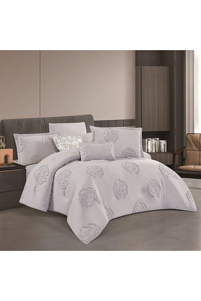 HOURS Horse Jacquard Comforter Set, Elegant Pattern, Durable Fabric, Double-Sided, 8 Pieces, King Size
