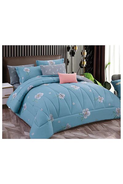 HOURS HOURS 7-Piece Cotton Double Duvet Set HOURS-244