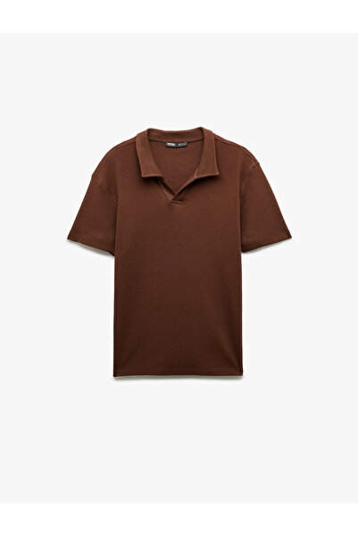 Koton Cotton Short Sleeve Slim Fit Basic Polo T-Shirt