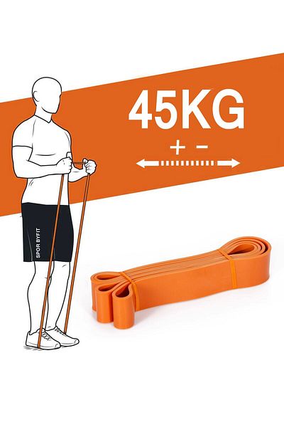Spor Byfit حزام طاقة من اللاتكس المقاوم لوزن 45 كجم