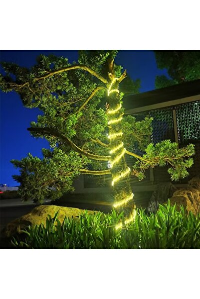 burul 5 Metre Amber Işık Hortum Şerit Led Dış Ortam Aydınlatma 220v Fişli Sb-6539