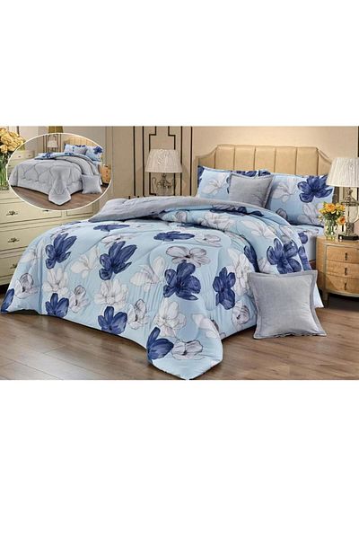 HOURS Shereen-03 6-piece Horse Duvet Set for Two People
