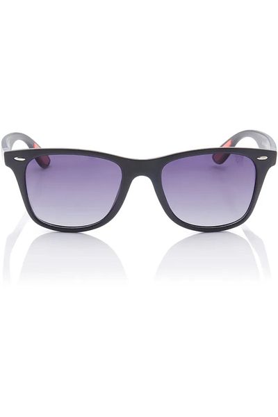 Lee Cooper Polarized Sunglasses Gradient Grey Frame Black Mirror Lens 53mm - LC1215C01