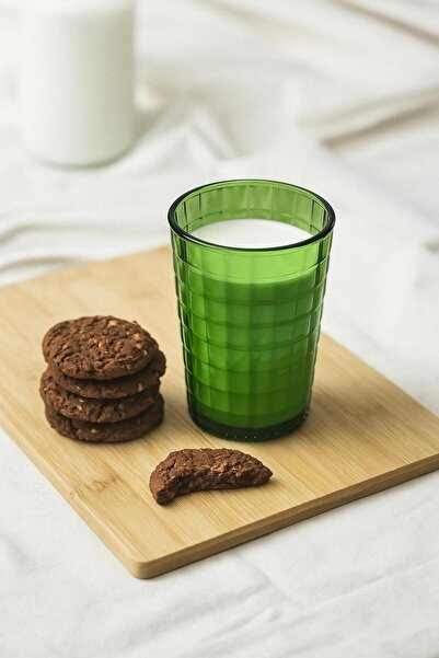 EWs Allegra Koyu Yeşil Akrilik Bardak | 400 ml Su, Meşrubat, Sunum ve Kahve Y...