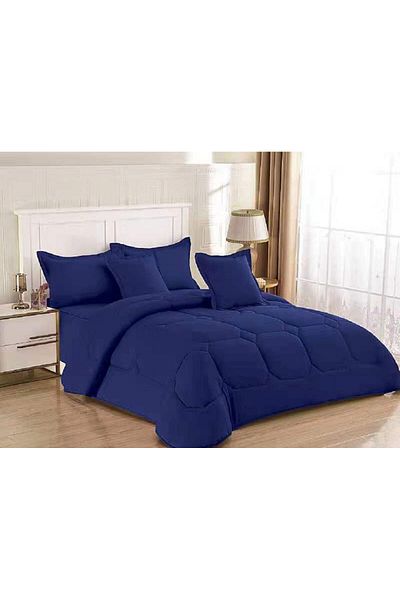 HOURS HOURS-204 6-piece plain duvet cover set for two people