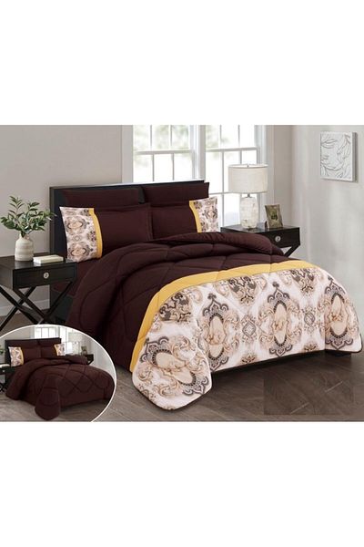 HOURS Horse comforter set, double, 6 pieces, ARELLA-01
