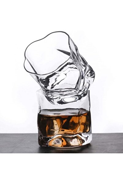 OEM Pahar pentru whiskey, Wave, din sticla, 280 ml, 8 cm h, 8.5 cm l, 8 cm adancime