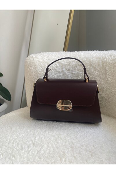 Damla Cılız Kadın Asey Kutu El Ve Askılı Çanta Acı Kahve