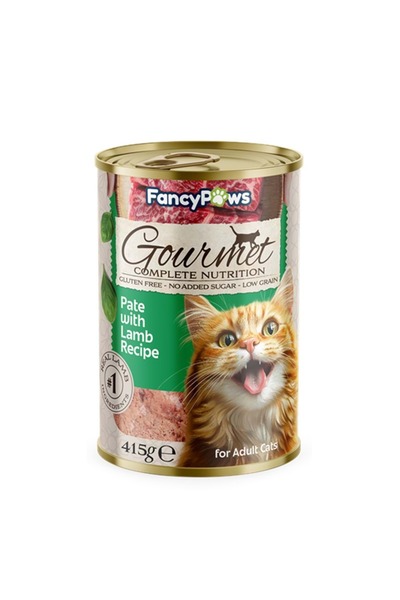 Gourmet yetişkin kedi kuzu etli konserve yaş mama 415 gr x 12 adet