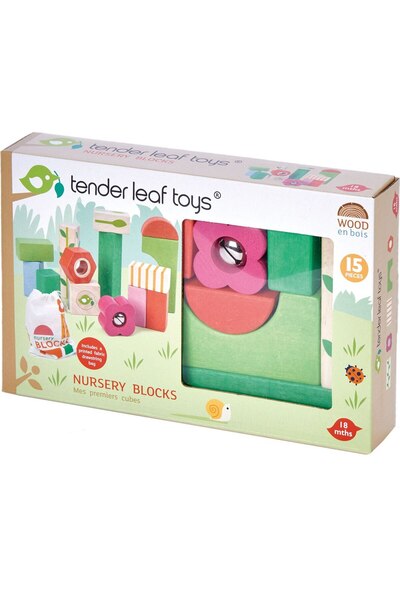 Tender Cuburi din lemn Tender Leaf Toys - Детски кубчета