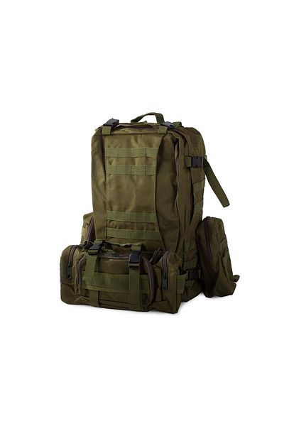 CRACOS Military Tactical Backpack, ®, Dimensions 50x55x20cm, 45l, Green, Ideal For Hiking