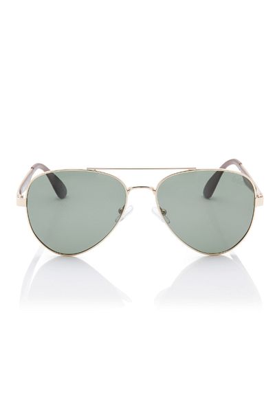 Lee Cooper Polarized Sunglasses G15 Frame Gold Mirror Lens 47mm - LC1220C03