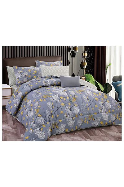 HOURS HOURS 7-Piece Cotton Double Duvet Set, HOURS-248
