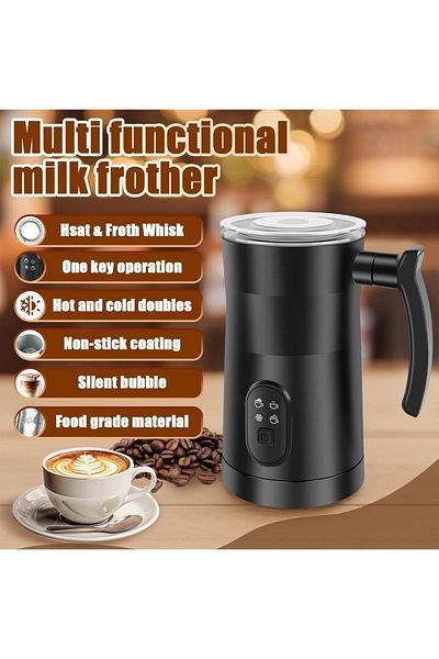 COOYA Electric Milk Frother and Steamer, 350ml Coffee Frother for Latte, Cappuccino, Matcha