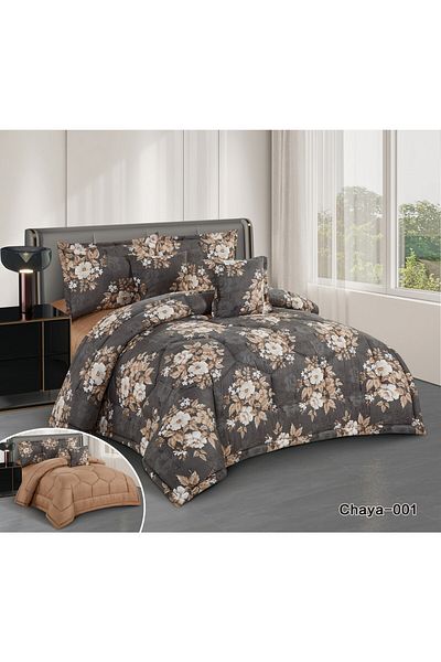 HOURS Two-Piece Horse Quilt Set, 6 Pieces, Chaya-01