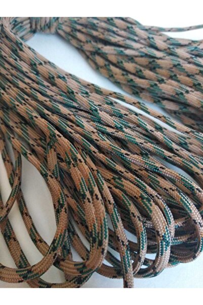 Mhm Collections 5 Meters Paracord Bracelet Rope Green Patterned Sand Camo