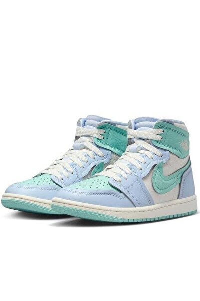 Nike Air Jordan 1 High Method Of Make Unisex Sneaker Hakiki Deri Bilekli Günlük Spor Ayakkabı Mavi Y