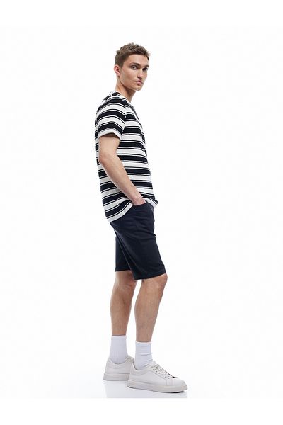 Koton Τζιν σορτς Bermuda Slim Fit με κορδόνια