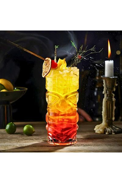 OEM Pahar pentru Cocktail, Tiki, 410 ml, 16.5 x 7.5 cm - ergonomic si usor de manevrat