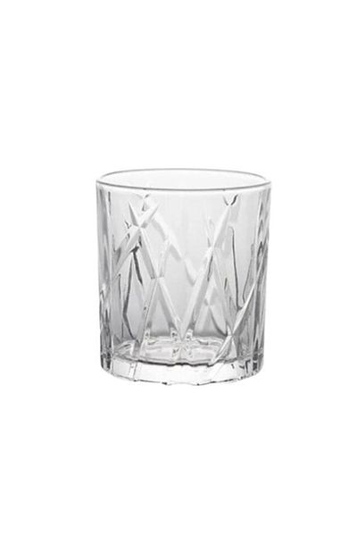 OEM Pahar pentru whiskey, Mysterious, 335 ml, din sticla, transparent, 9.2 x 8.5 x 8 cm