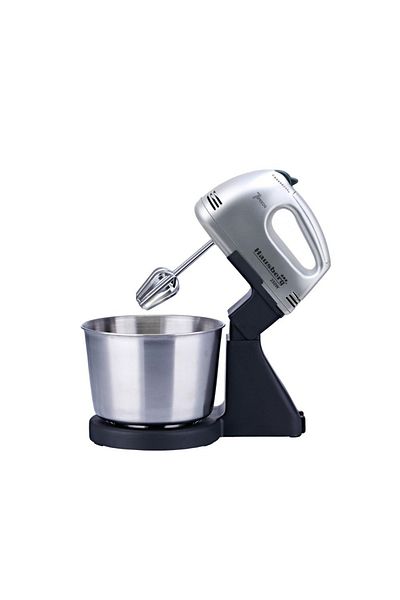 Hausberg Mixer Cu Bol HB-3551NG, 7 viteze, putere 250W, BOL DIN INOX DE 2L, Negru
